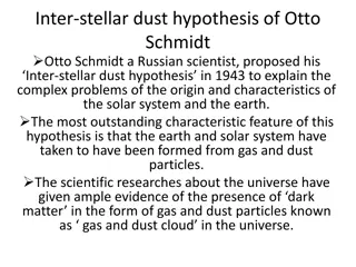 Interstellar Dust Hypothesis of Otto Schmidt - Origin of Solar System