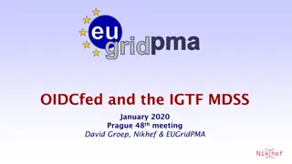 OIDC Federation Use Cases for Global e-Science and Communities