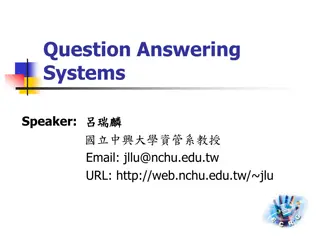 Question Answering Systems and Language Models