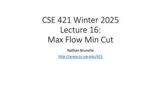 Max Flow and Min Cut Networks