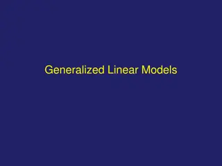 Generalized Linear Models and Logistic Regression