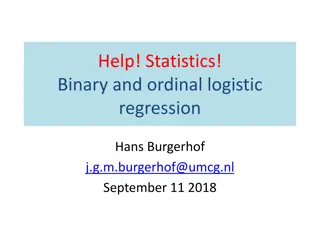 Binary and Ordinal Logistic Regression in Statistics