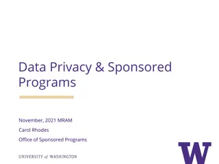 Data Privacy and Sponsored Programs in Sponsored Agreements