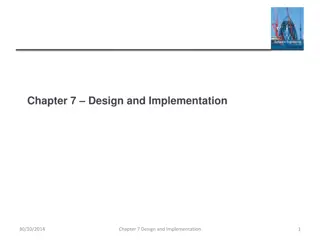 Software Design and Implementation Process