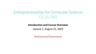 Entrepreneurship Paradigm and Challenges in Computer Science Education