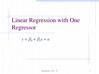 Linear Regression Models and Terminology