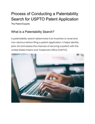 How to Conduct a Patentability Search for a USPTO Patent Application