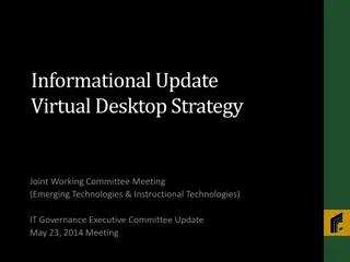 Virtual Desktop Strategy Meeting Highlights & Action Items May 2014