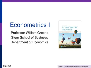 Simulation-Based Estimation Techniques in Econometrics