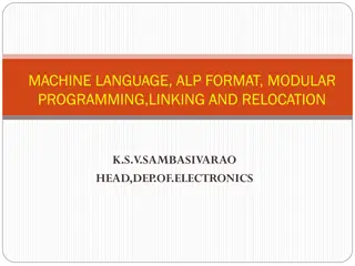 Essential Assembler and Machine Language Concepts