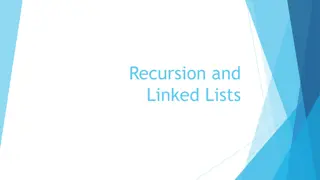 Recursion and Linked Lists Examples