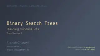 Ordered Sets and Binary Search Trees: Building Data Structures for Efficient Searching