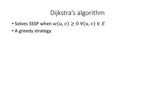 Dijkstra's Algorithm for Shortest Path Problems