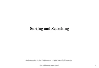 Fundamental Sorting and Searching Concepts