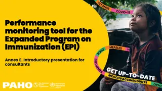 Enhancing National Immunization Program Performance Monitoring
