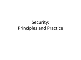 Security Principles and Practices