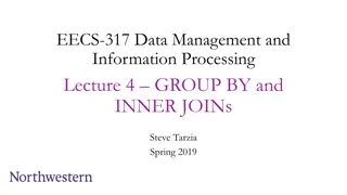 GROUP BY and INNER JOINs in Data Management