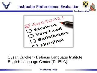 Performance Evaluation Process at DLIELC: Enhancing Instructor Efficiency
