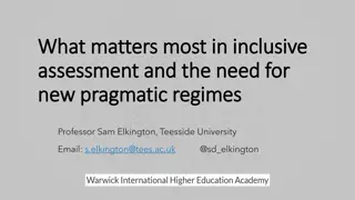 Importance of Inclusive Assessment Practices and New Regimes