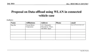 Proposal for Data Offload Using WLAN in Connected Vehicle Scenario