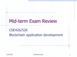 Blockchain Application Development Mid-term Exam Review