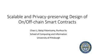 Privacy-Preserving Design of On/Off-Chain Smart Contracts