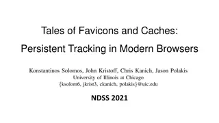 Persistent Tracking in Modern Browsers: Tales of Favicons and Caches