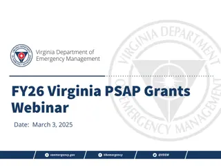 FY26 Virginia PSAP Grants Webinar Overview