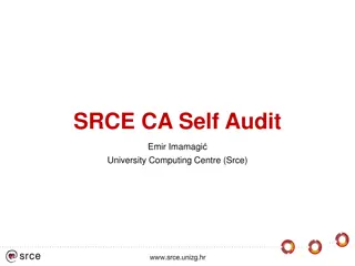 SRCE.CA Self Audit Overview and Organization Insights