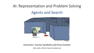 Agents and Search in AI: Representation, Reflex vs. Planning Agents, Search Problems