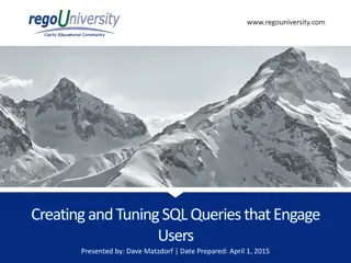 Maximize SQL Query Performance and Efficiency at Rego University