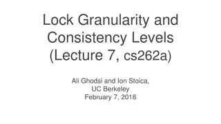 Granularity Levels and Transaction Consistency in Databases