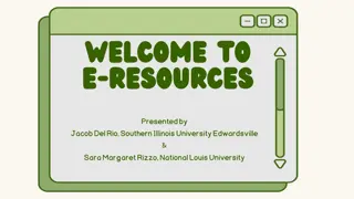 Troubleshooting Electronic Resources and Library Access