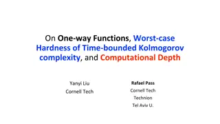 One-way Functions and Worst-case Hardness in Complexity Theory