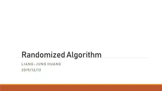 Randomized Algorithms in Neural Networks