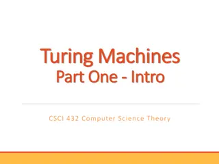 Turing Machines and Alan Turing's Contributions