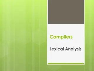 Lexical Analysis in Compilers: Understanding Tokens and Lexemes