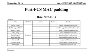 IEEE 802.11-23/1873r0: Post-FCS MAC Padding for 802.11bn