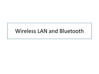 Wireless LAN and Bluetooth Networking