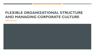 Flexible Organizational Structures and Corporate Culture