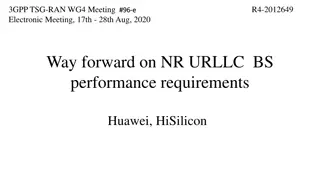 NR URLLC BS Performance Requirements and Demodulation Agreements