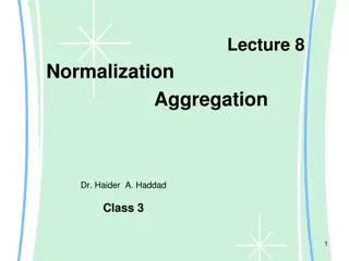 Database Normalization and Aggregation Concepts Explained in ER Models