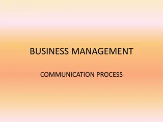 Communication Process in Business Management