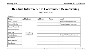 Residual Interference in Coordinated Beamforming for Wireless Networks