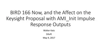 Keysight Proposal with AMI_Init Impulse Response Outputs