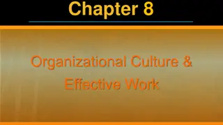 Organizational Culture and Effective Work Practices