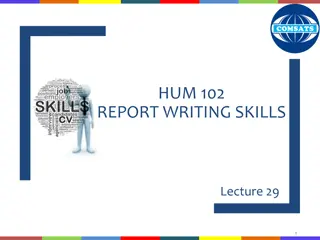 Effective Report Writing Skills: Word Order Rules, Guidelines, and Communication Barriers