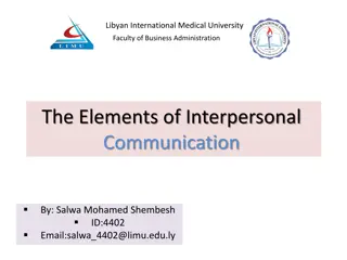 The Elements of Interpersonal Communication in Business