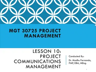 Effective Project Communications Management Processes