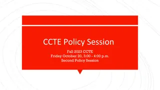 Developing Teacher Education Advocacy: CCTE Policy Session Overview